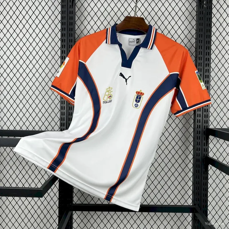 Camiseta Real Oviedo 2000/01 VISITANTE MANGA CORTA VERSION FAN